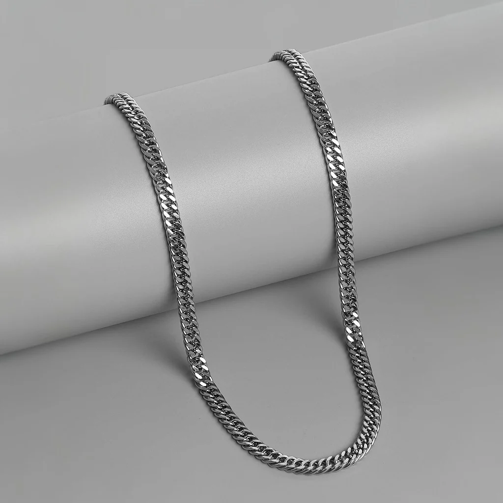 Fix Flat Link Silver Chain
