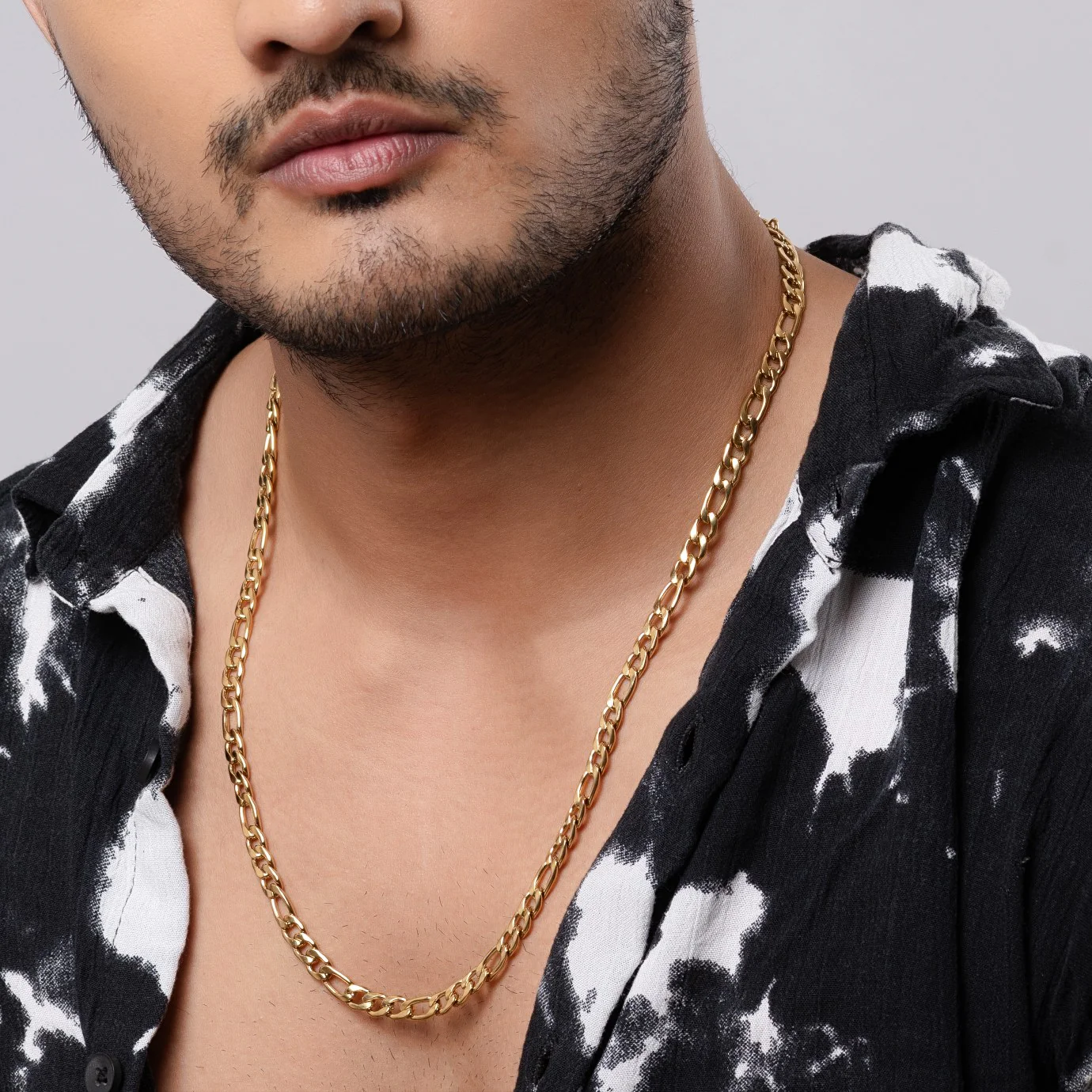 Long Link 18K Gold Plated Chain - Image 2