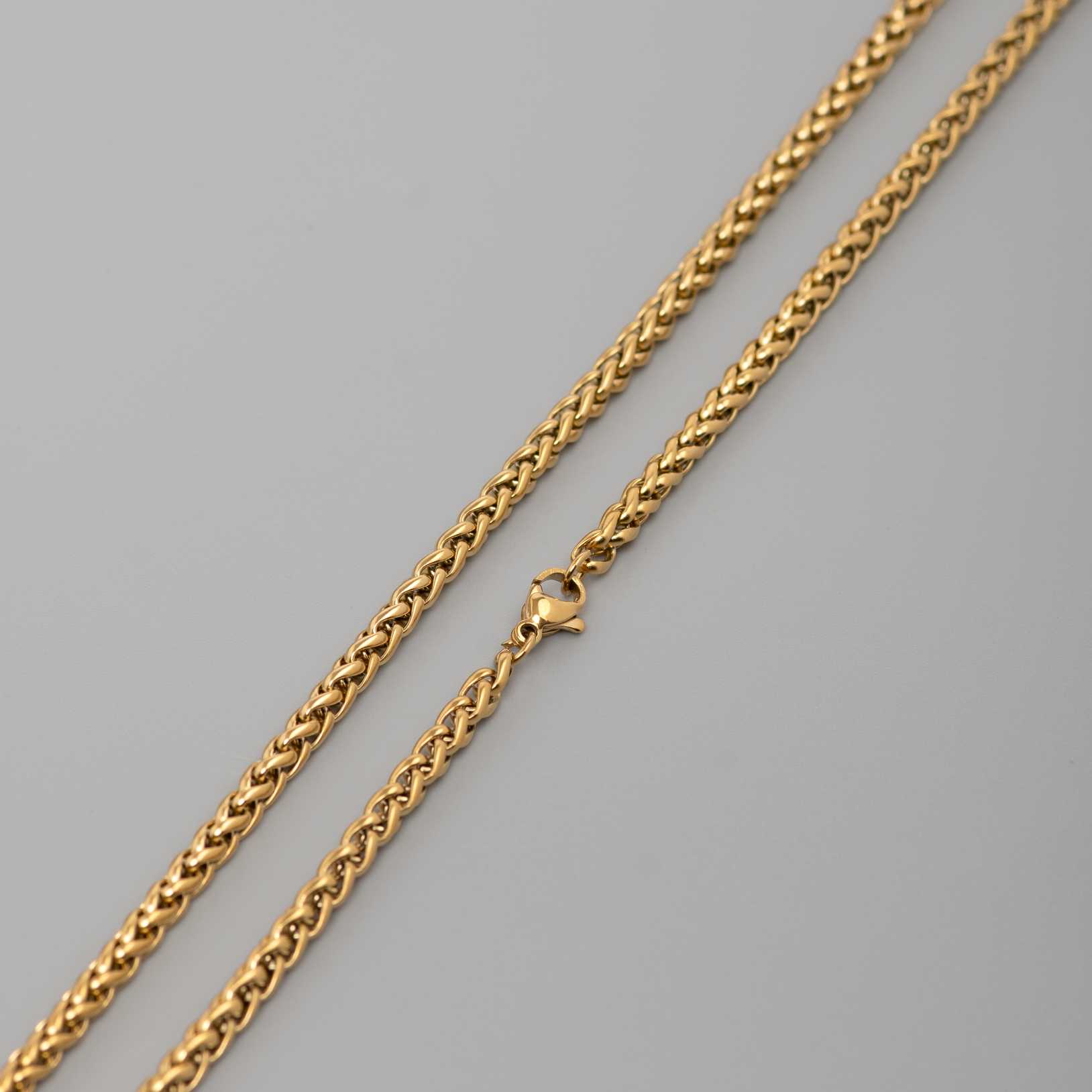 Golden Cascade 3mm 18K Gold Plated Chain - Image 2